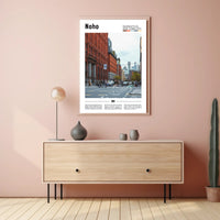 Noho Street Scene Manhattan Travel Poster PosterGoat