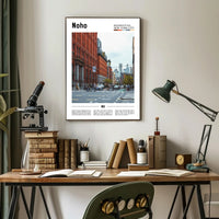 Noho Street Scene Manhattan Travel Poster PosterGoat