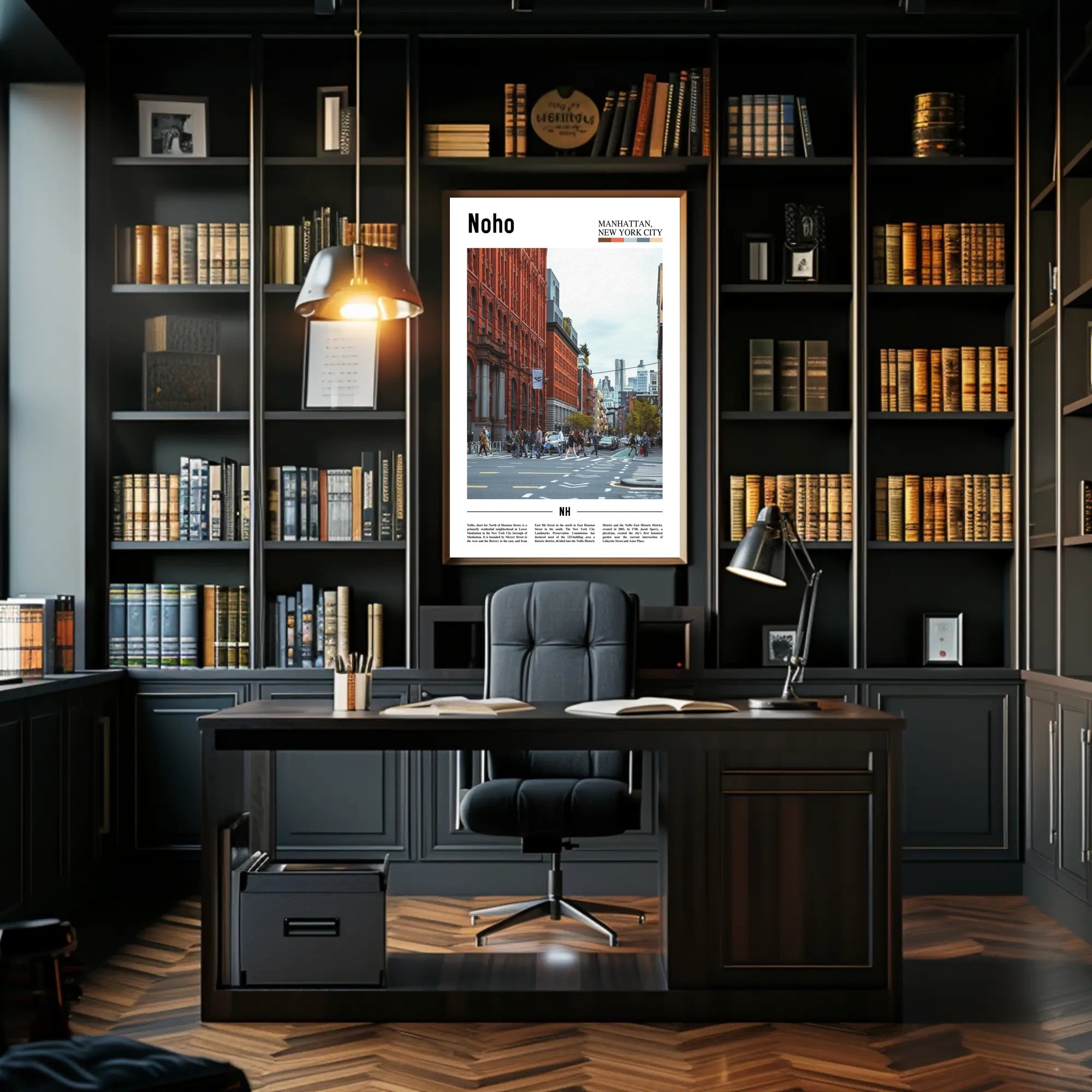 Noho Street Scene Manhattan Travel Poster PosterGoat