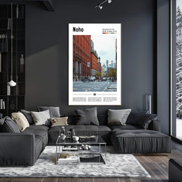 Noho Street Scene Manhattan Travel Poster PosterGoat