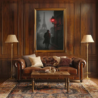 Noir Detective Paris Scene Poster - Abstract, Artistic, or Pop Culture Poster PosterGoat