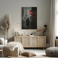 Noir Detective Paris Scene Poster - Abstract, Artistic, or Pop Culture Poster PosterGoat