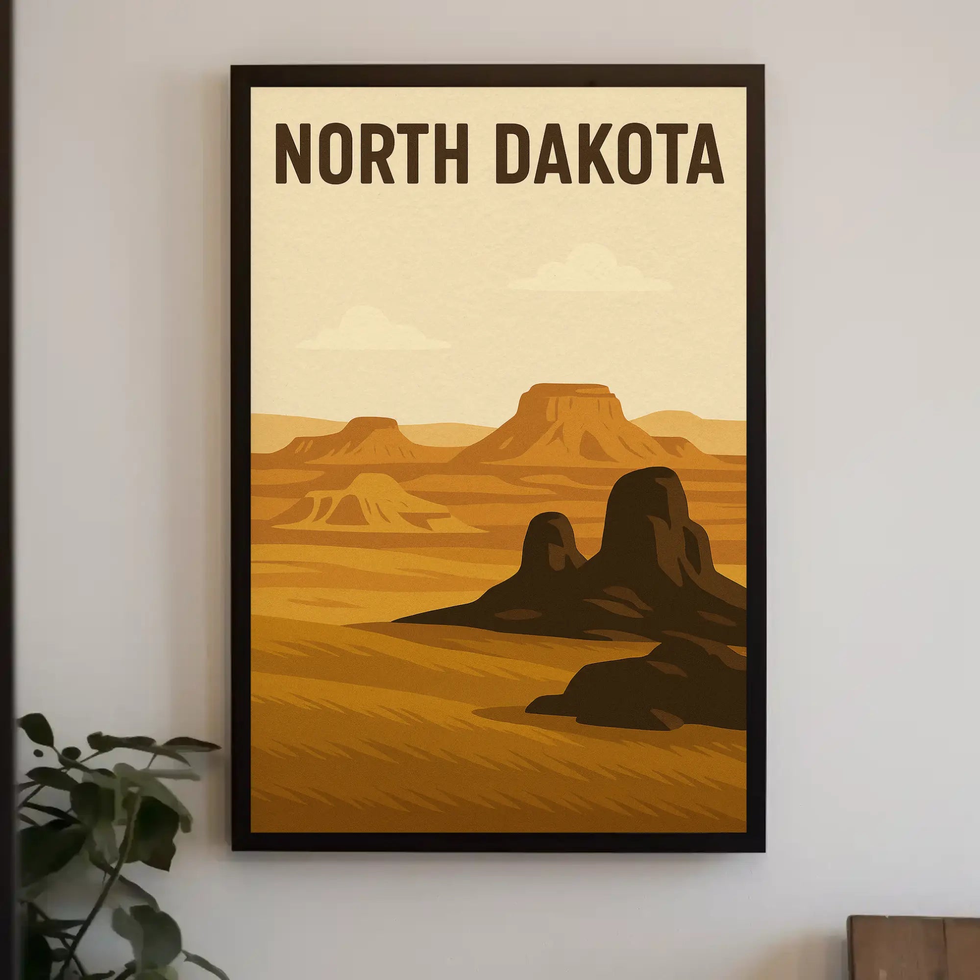 North Dakota Adventure Vintage Travel Poster PosterGoat