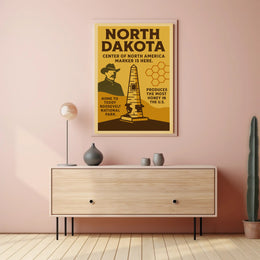 North Dakota Highlights Poster PosterGoat
