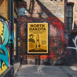 North Dakota Highlights Poster PosterGoat