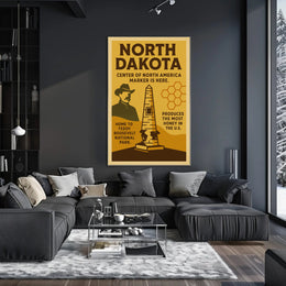 North Dakota Highlights Poster PosterGoat