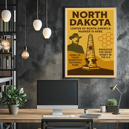 North Dakota Highlights Poster PosterGoat