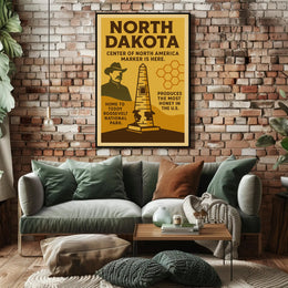 North Dakota Highlights Poster PosterGoat