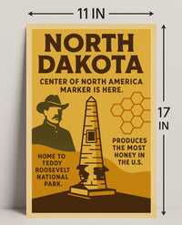 North Dakota Highlights Poster PosterGoat