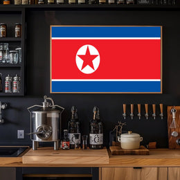 North Korean Flag Symbolism: Country Flag Poster PosterGoat