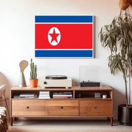 North Korean Flag Symbolism: Country Flag Poster PosterGoat