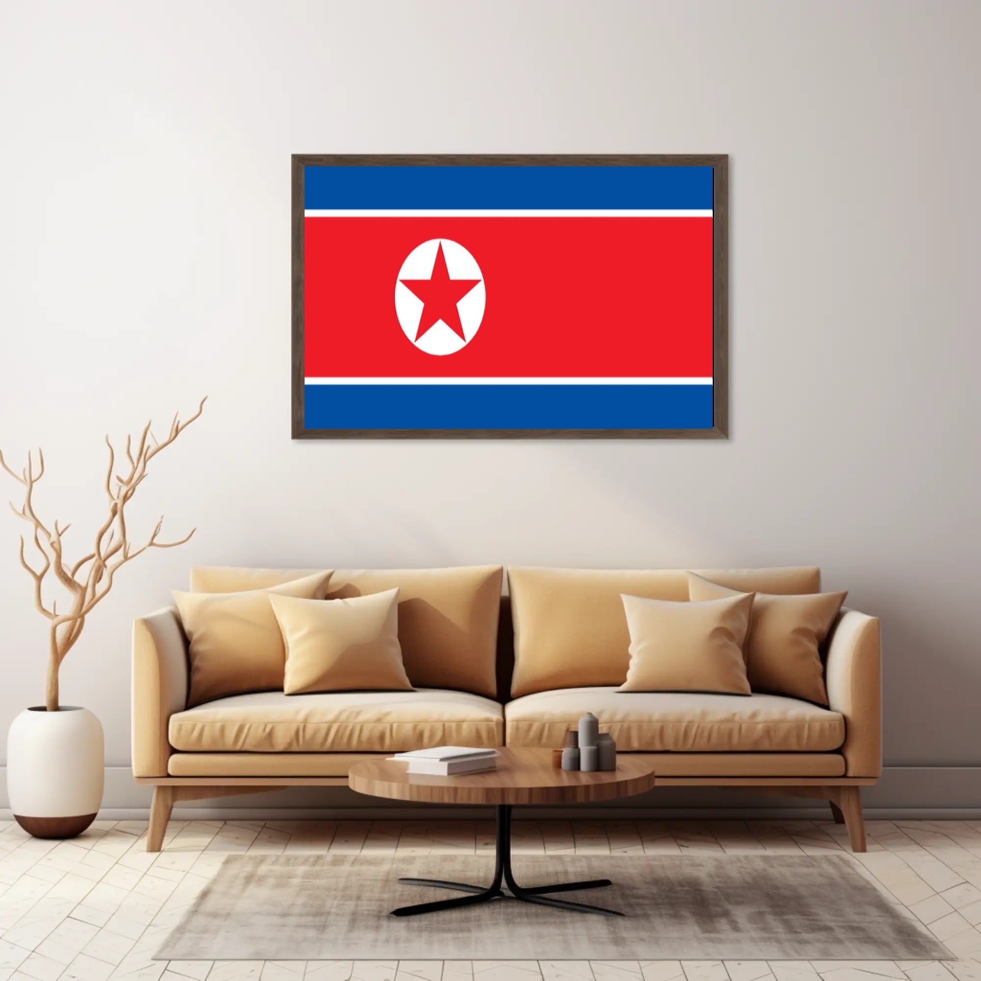North Korean Flag Symbolism: Country Flag Poster PosterGoat