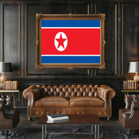 North Korean Flag Symbolism: Country Flag Poster PosterGoat