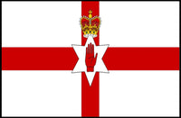 Northern Ireland Flag with Bold Heraldic Symbols - Country Flag Poster PosterGoat