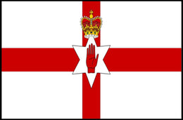 Northern Ireland Flag with Bold Heraldic Symbols - Country Flag Poster PosterGoat