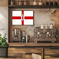 Northern Ireland Flag with Bold Heraldic Symbols - Country Flag Poster PosterGoat