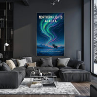 Northern Lights Alaska Wall Art Print PosterGoat