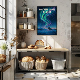 Northern Lights Alaska Wall Art Print PosterGoat