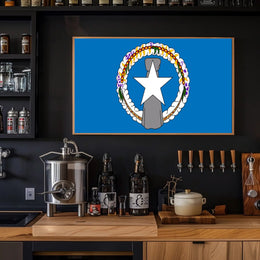 Northern Mariana Islands Flag Cultural or Heritage Poster PosterGoat