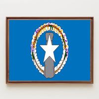 Northern Mariana Islands Flag Cultural or Heritage Poster PosterGoat