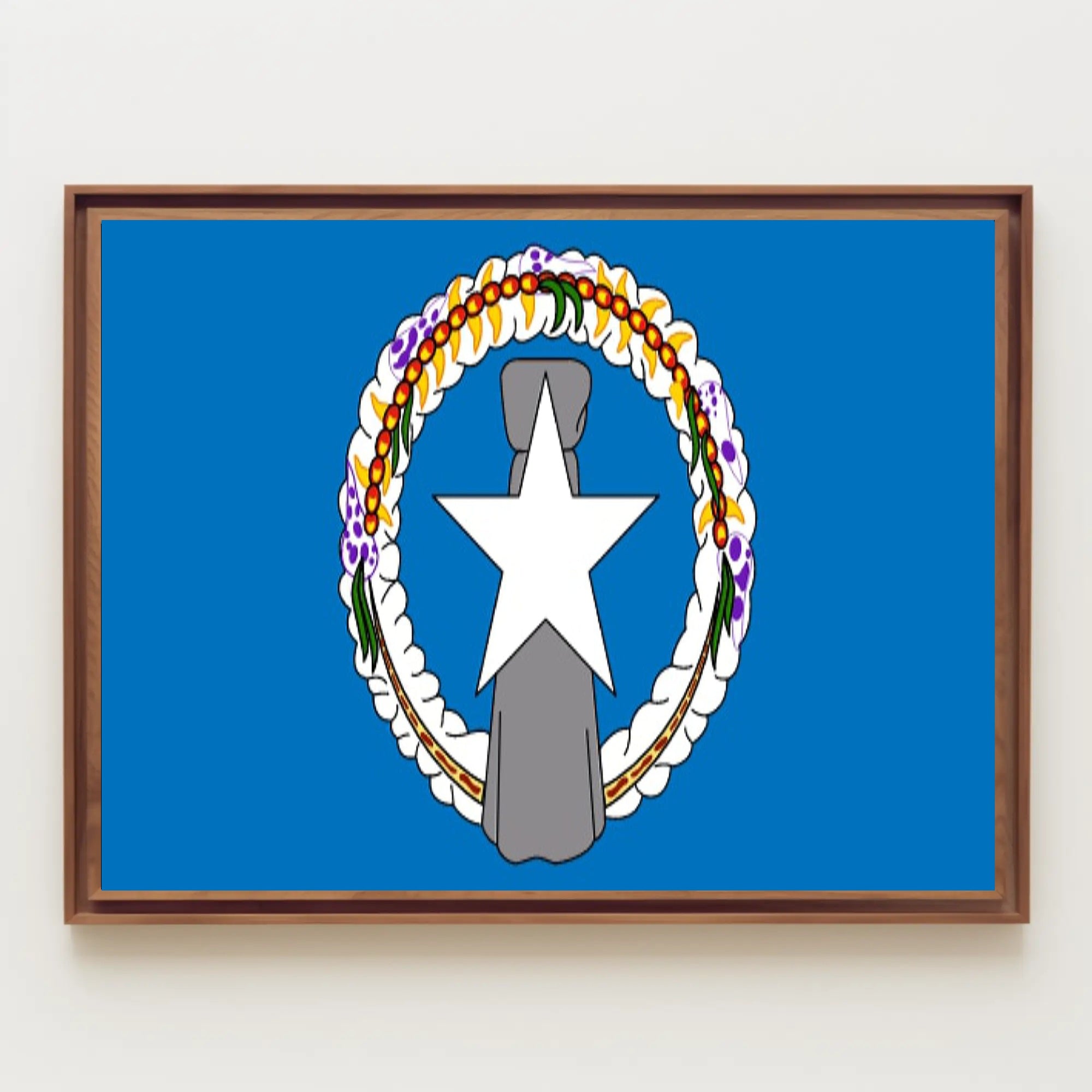 Northern Mariana Islands Flag Cultural or Heritage Poster PosterGoat