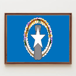 Northern Mariana Islands Flag Cultural or Heritage Poster PosterGoat