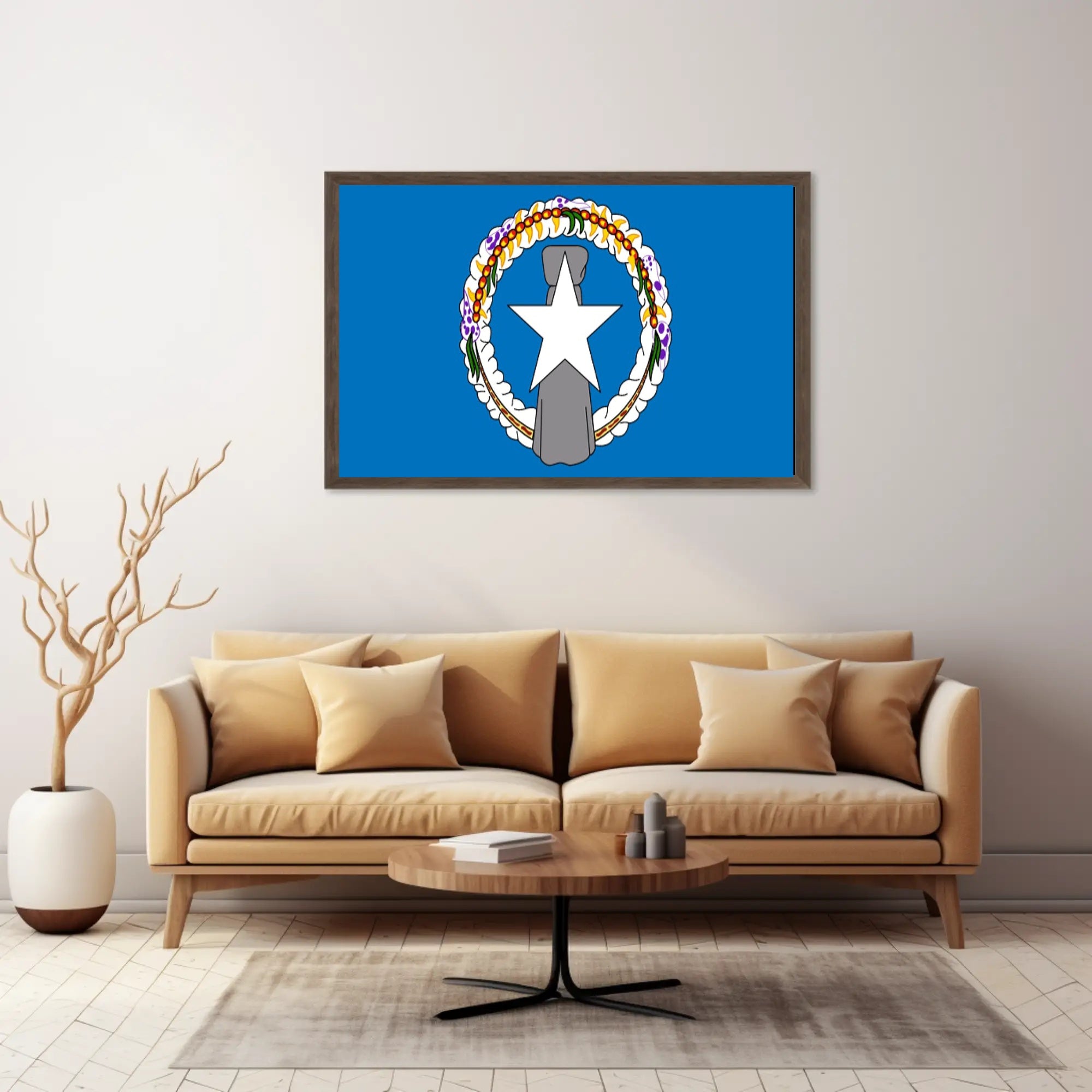 Northern Mariana Islands Flag Cultural or Heritage Poster PosterGoat