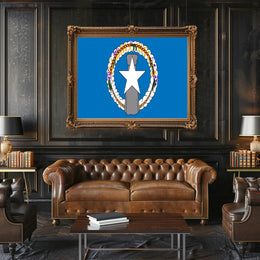 Northern Mariana Islands Flag Cultural or Heritage Poster PosterGoat