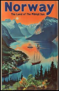 Norway Fjord Adventure Travel Poster PosterGoat