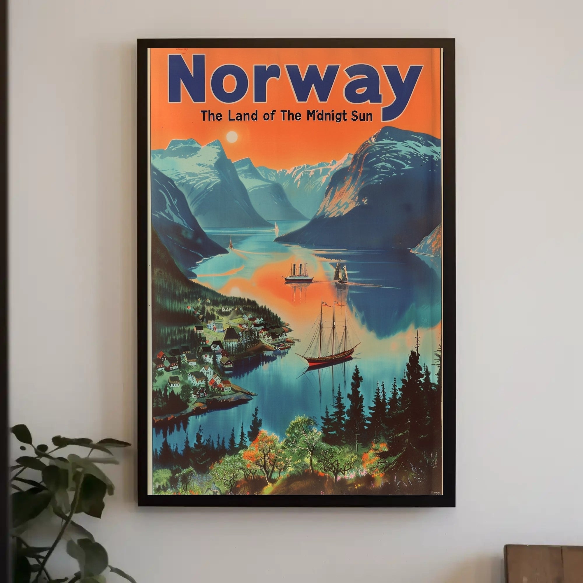 Norway Fjord Adventure Travel Poster PosterGoat