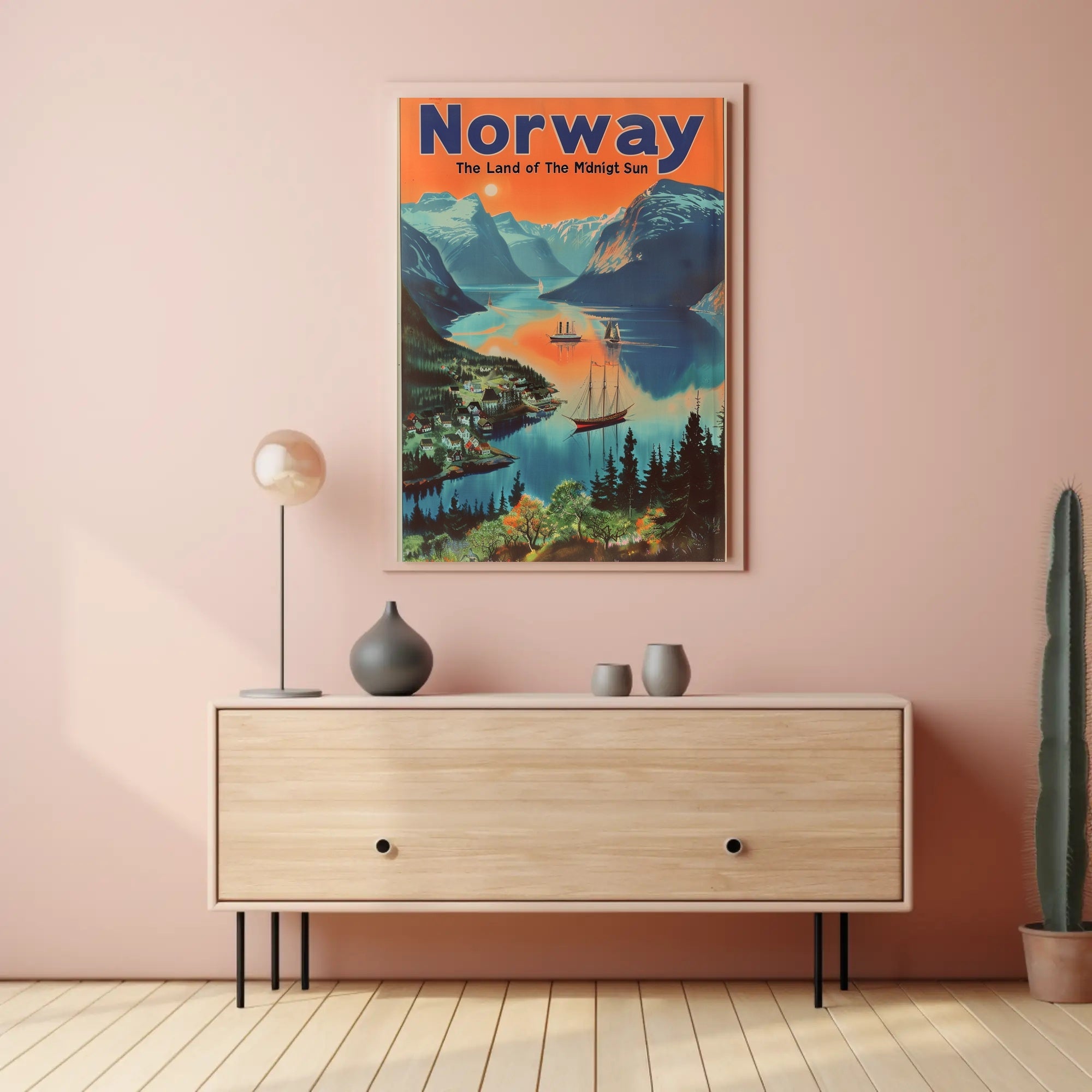Norway Fjord Adventure Travel Poster PosterGoat