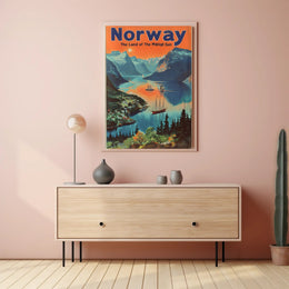 Norway Fjord Adventure Travel Poster PosterGoat