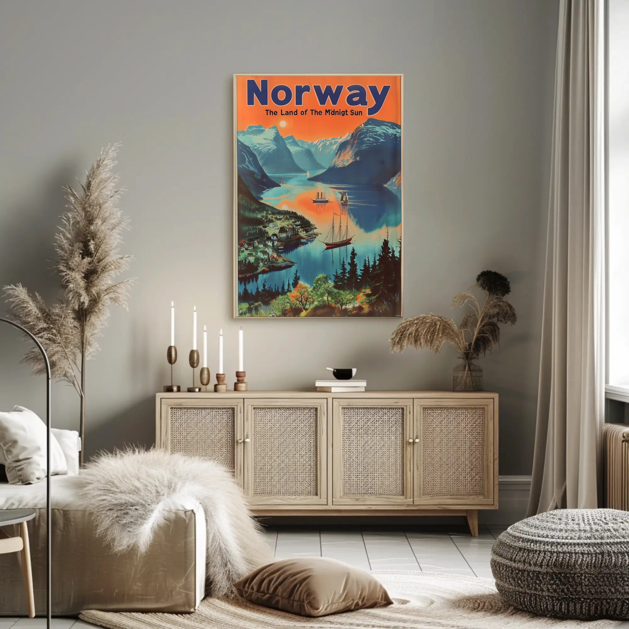 Norway Fjord Adventure Travel Poster PosterGoat