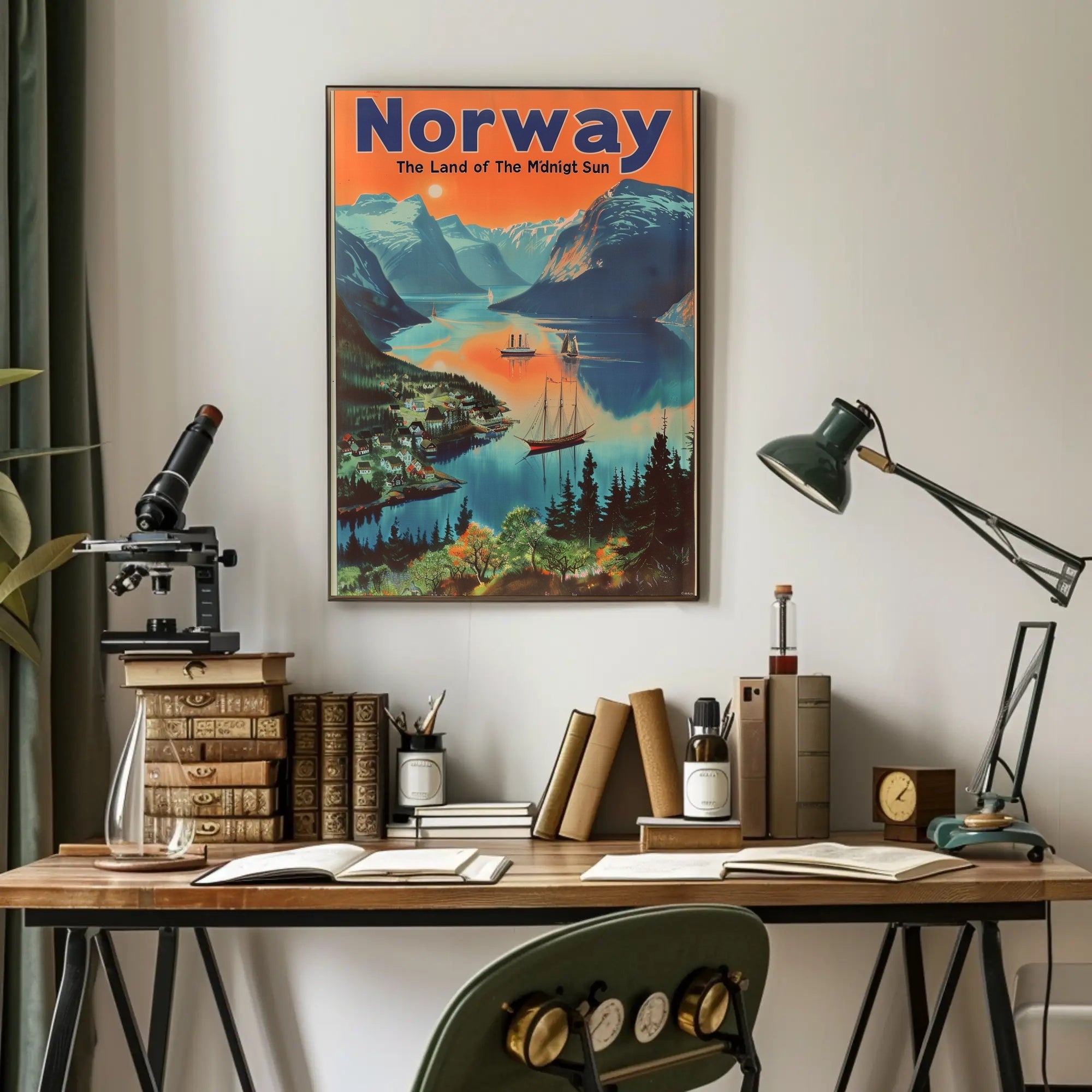 Norway Fjord Adventure Travel Poster PosterGoat