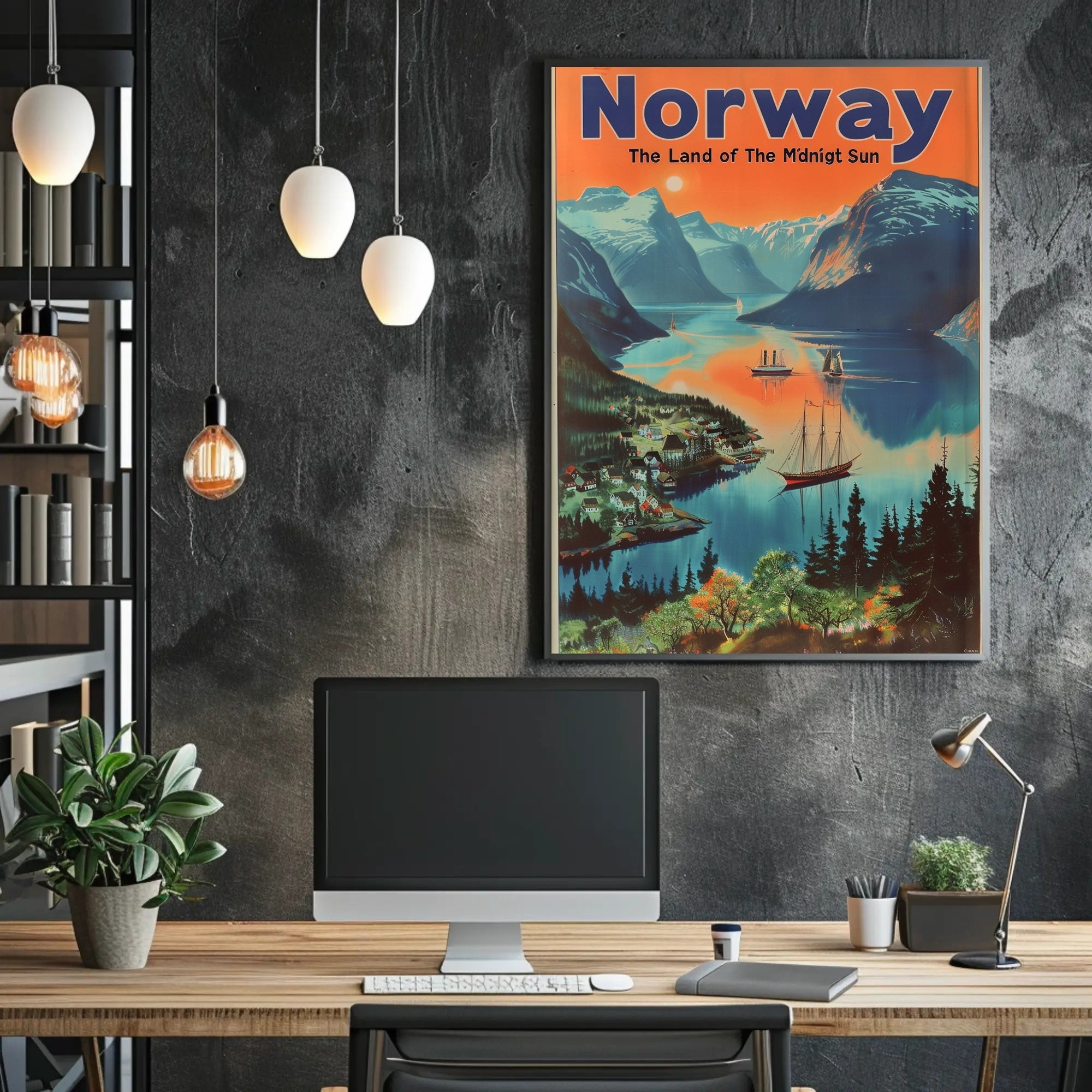 Norway Fjord Adventure Travel Poster PosterGoat