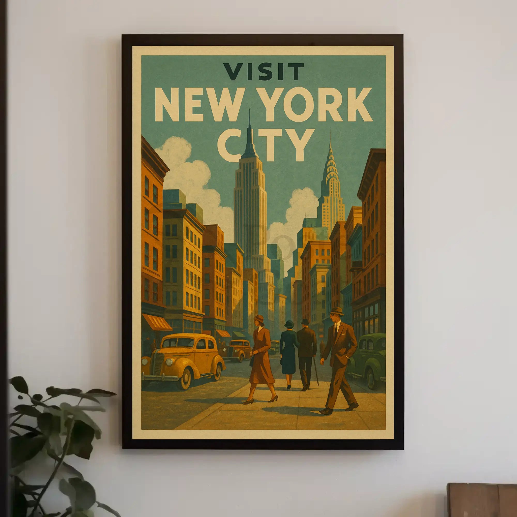 Nostalgic Charm: New York City Travel Poster PosterGoat