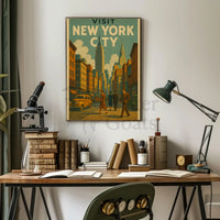 Nostalgic Charm: New York City Travel Poster PosterGoat