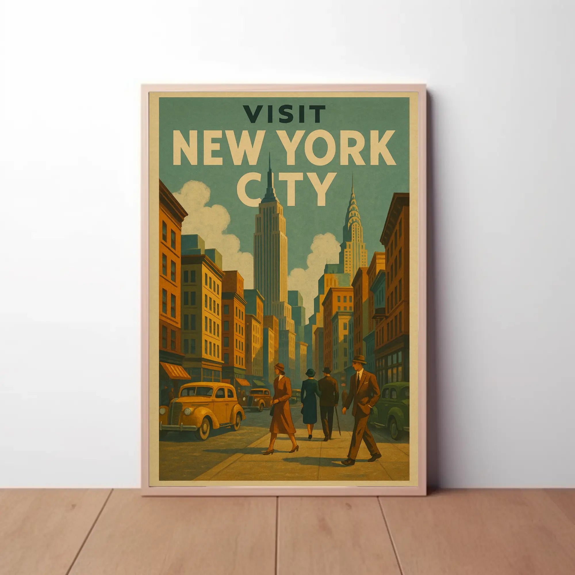 Nostalgic Charm: New York City Travel Poster PosterGoat