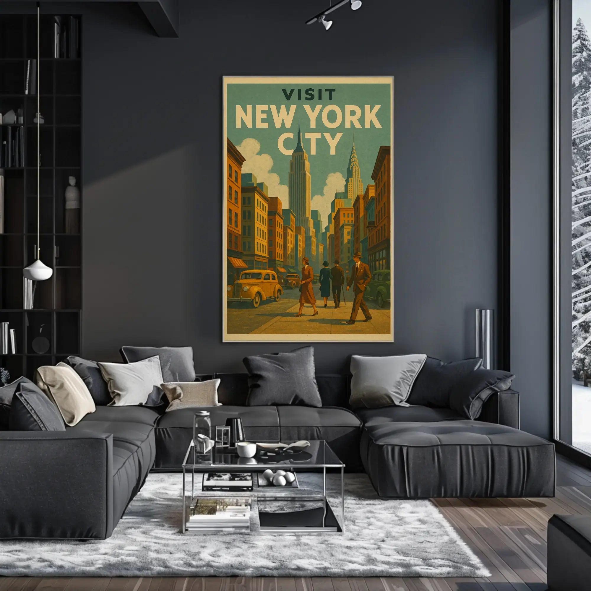 Nostalgic Charm: New York City Travel Poster PosterGoat