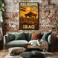 Nostalgic Iraqi Heritage Tel Keppe Cultural or Heritage Poster PosterGoat