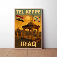 Nostalgic Iraqi Heritage Tel Keppe Cultural or Heritage Poster PosterGoat