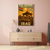 Nostalgic Iraqi Heritage Tel Keppe Cultural or Heritage Poster PosterGoat