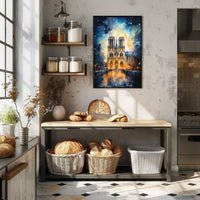 Notre-Dame Cathedral Paris Dreamscape Art Print - Artistic Poster PosterGoat