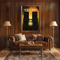 Notre-Dame Silhouette at Sunset, Cultural Poster PosterGoat