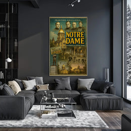 Notre Dame Tradition and Excellence Cultural Heritage Poster PosterGoat