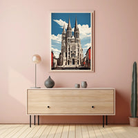 Notre-Dame de Paris Modern Cityscape Urban or Cityscape Poster PosterGoat
