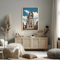 Notre-Dame de Paris Modern Cityscape Urban or Cityscape Poster PosterGoat