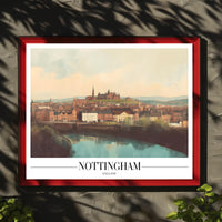 Nottingham Scenic View Urban Cityscape Poster PosterGoat