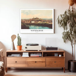 Nottingham Scenic View Urban Cityscape Poster PosterGoat