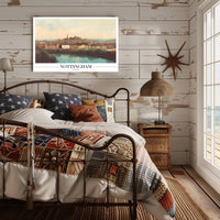 Nottingham Scenic View Urban Cityscape Poster PosterGoat